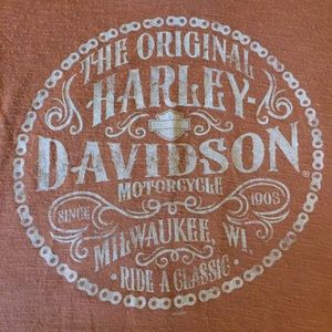 Harley-Davidson brown T-shirt Sz S